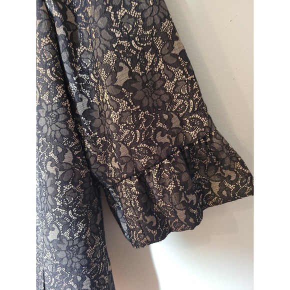 Maggie Barnes women's laced black and tan blazer Size 22/24 - Picture 4 of 5